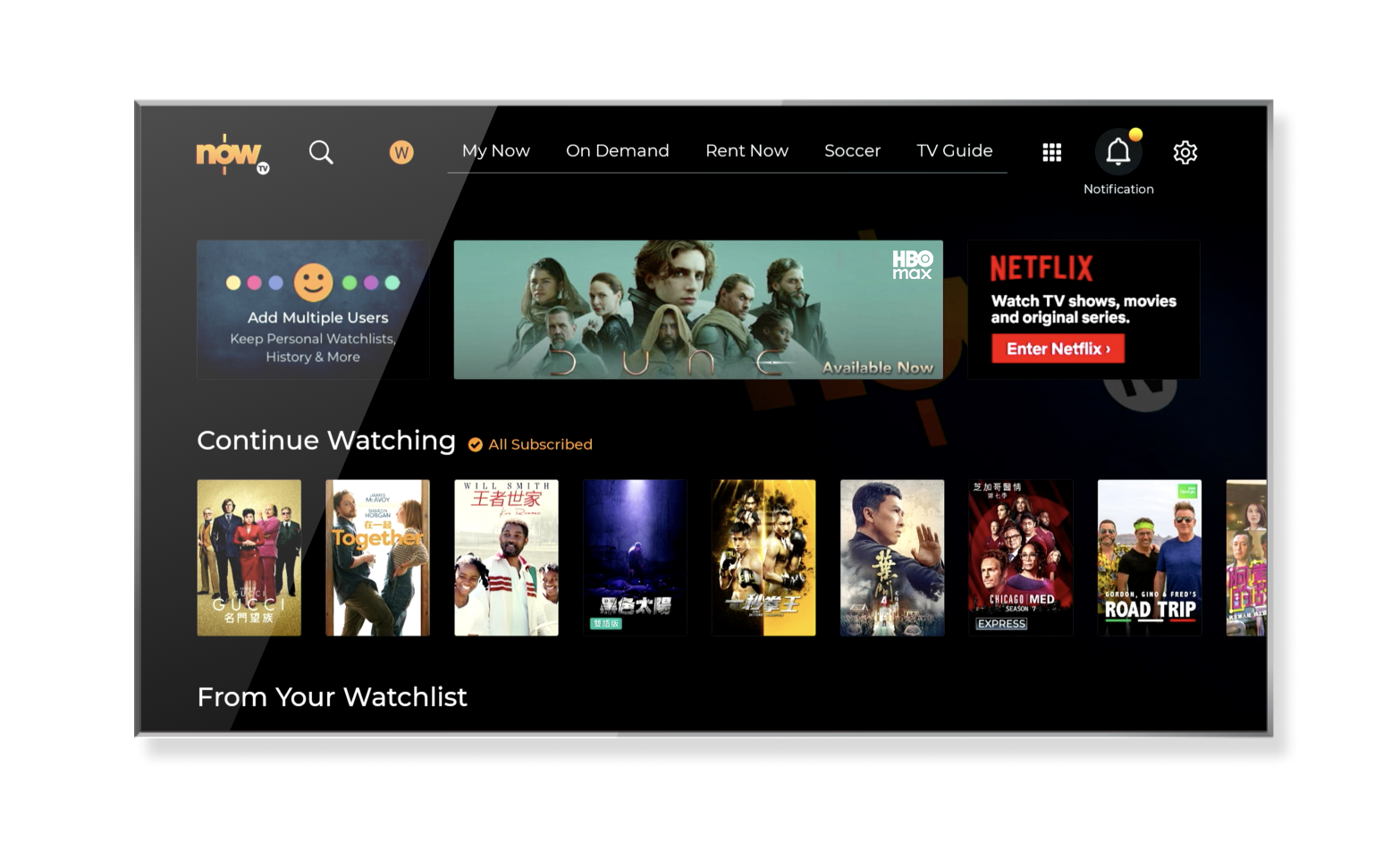 Now TV Interface Now TV Now TV Interface Now TV
